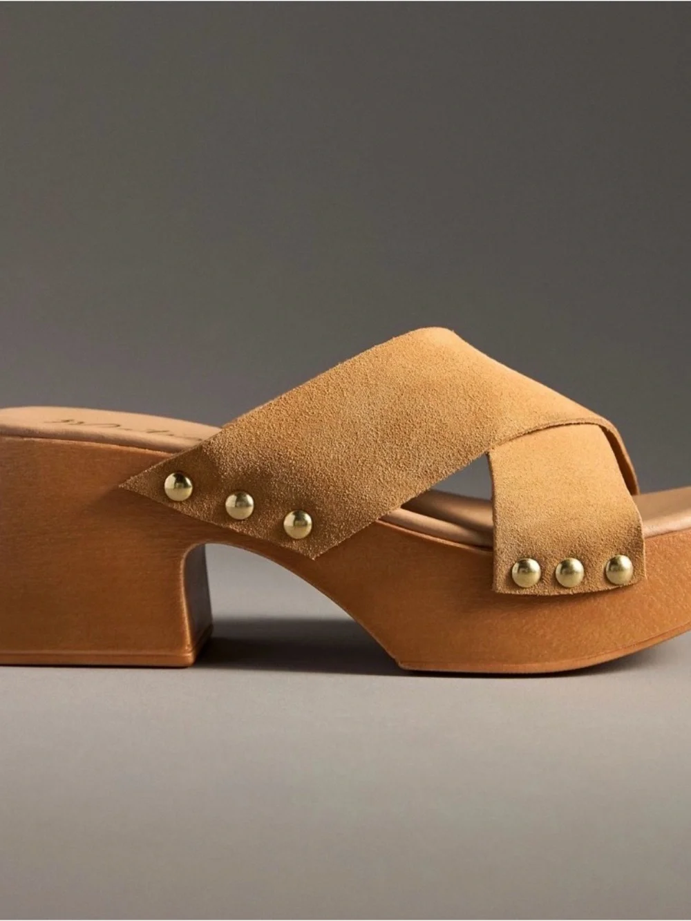 Matisse Tan Suede Crisscross Platform Sandals
